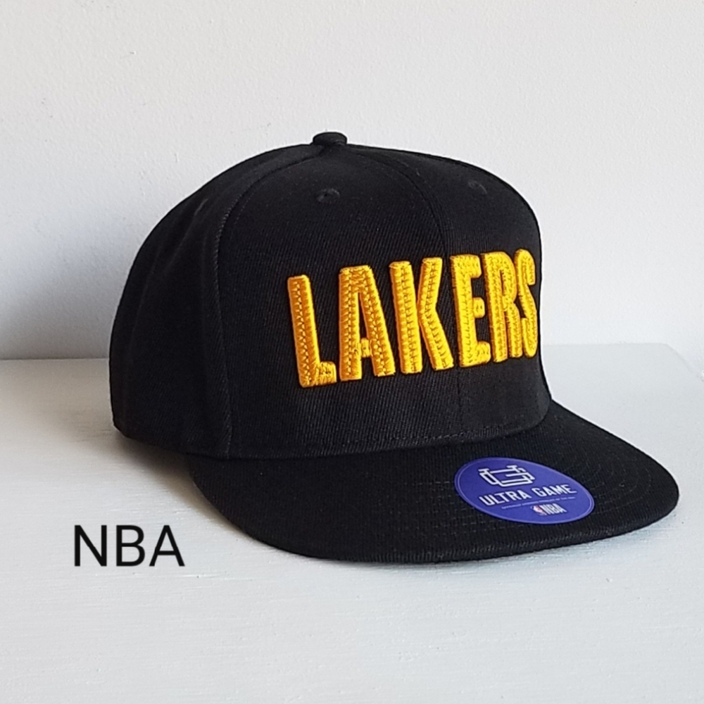 Lakers NBA Official Bricked Snapback Basketball Cap